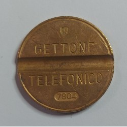 GETTONE TELEFONICO CON SEGNO DI ZECCA NUMERO DI SERIE 7804 RARO